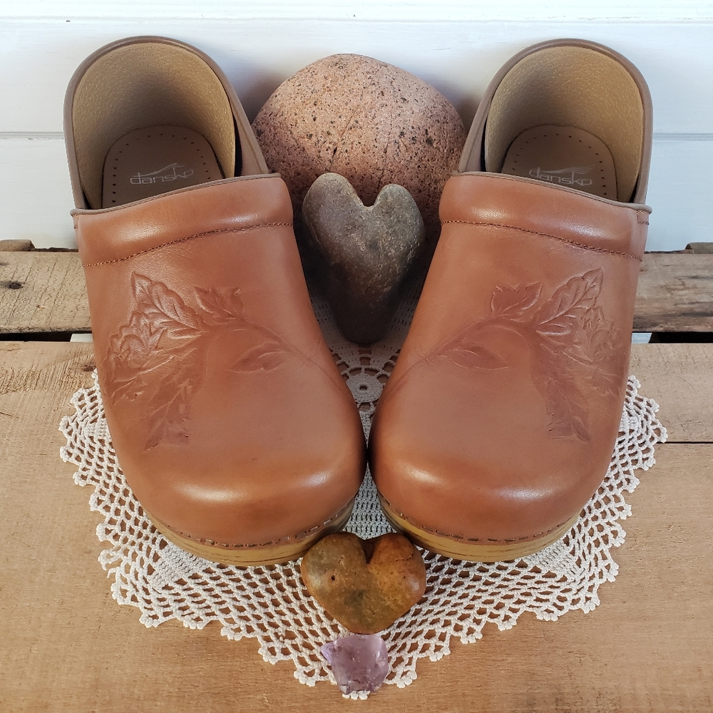 ⚘AvaiLable⚘inQuire⚘Rustic Honey Dansko Pro Clog Floral Cottage 36 37 38 40 41 42 - Picture 4 of 13